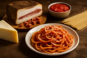 La vera ricetta dell’amatriciana romana: il tipo di guanciale che conquista tutti