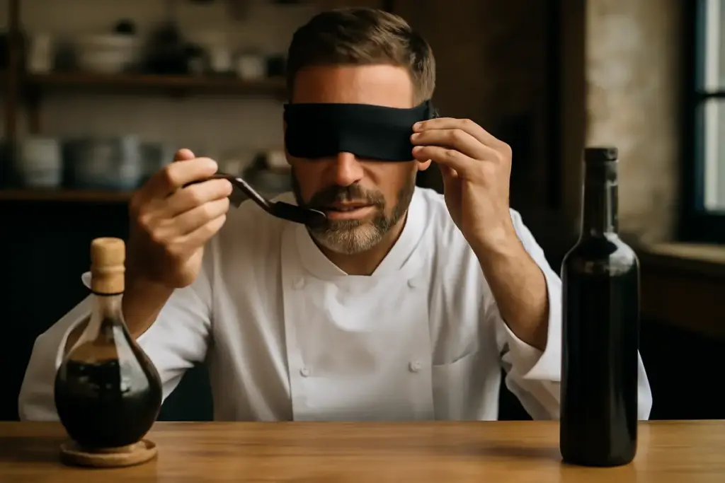 Si può distinguere un aceto balsamico artigianale da uno industriale? Il trucco usato dai ristoratori