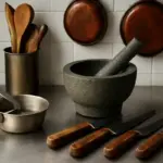 Quali strumenti tradizionali non possono mancare nelle cucine degli chef locali? Il dettaglio spesso trascurato