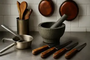 Quali strumenti tradizionali non possono mancare nelle cucine degli chef locali? Il dettaglio spesso trascurato