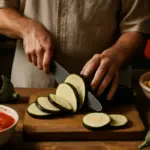 Il vero sugo alla norma siciliano: il taglio delle melanzane che migliora il risultato