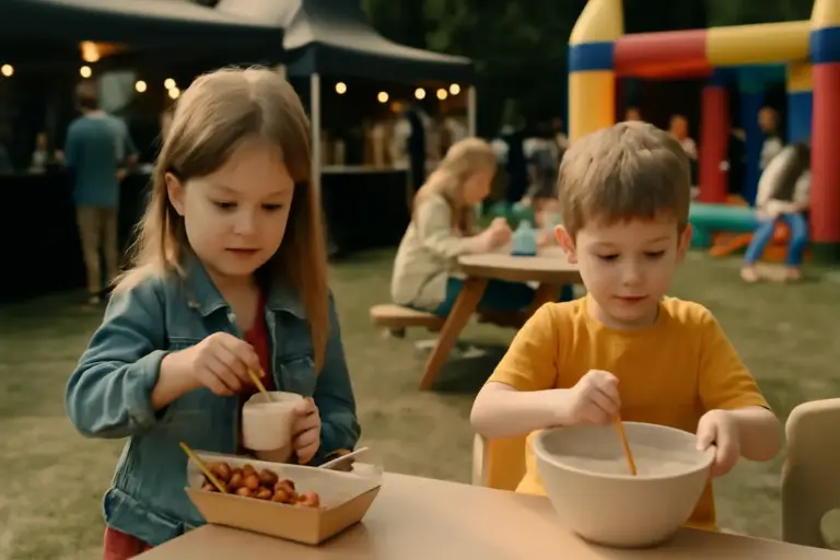 Cosa succede se porti i bambini a una festa gastronomica? Attività e spazi pensati per loro